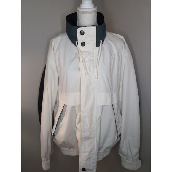 London Fog Vintage Colorblock sailor nautical rain jacket lg - Picture 3 of 13